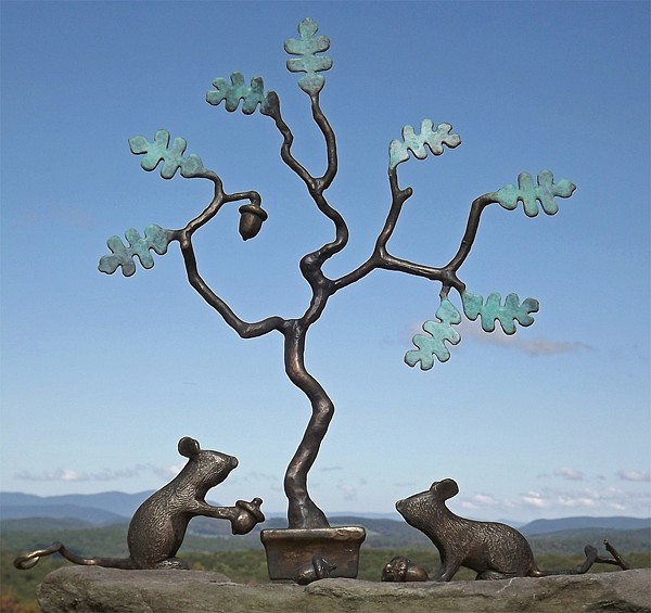 Michael J. McLaughlin, Mice and Oak Tree
bronze, 22"h x 23"l x 12"d
MJM 0913.06
$2,600