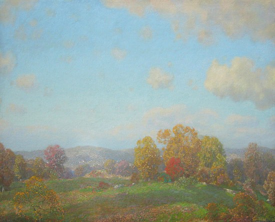 Lawrence Mazzanovich, Flying Shadows, circa 1915
oil on canvas, 32" x 39 1/2"
signed "Mazzanovich" lower right
JCA 4947
$30,000