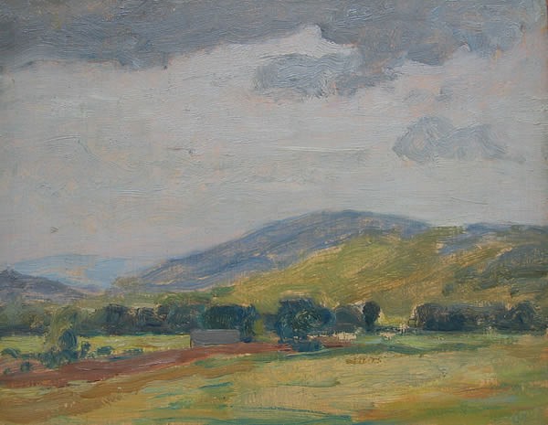 William S. Robinson, New Hampshire Mountains, 1921
oil on panel, 8" x 10"
unsigned
KA WSR 16
$5,000