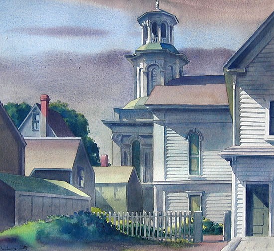 Sandor Bernath, Summer Afternoon, Provincetown
watercolor, 17 1/2" x 19 1/4"
signed lower left
JCA 1106
$4,000