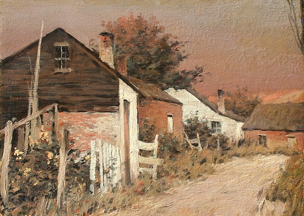 George M. Bruestle, Summer by the Barns
oil on board, 10" x 14"
unsigned
JWC GB 013
$4,000