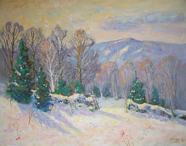 Roger Dennis, Grassy Hill Road, Winter, 1991
oil on canvas, 16" x 20"
signed, Dennis, lower right
RD DS #323U
$4,000