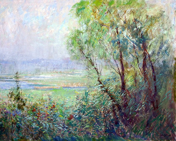 Roger Dennis, Early Morning Haze, East Lyme, 1989
oil on canvas, 24" x 30"
signed and dated lower right
RD DS #104
$6,500