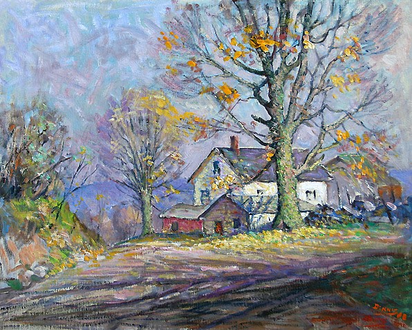 Roger Dennis, Lyme Farm
oil on board, 16" x 20"
signed and dated indistinctly, lower right
RD DS #123
$3,200
