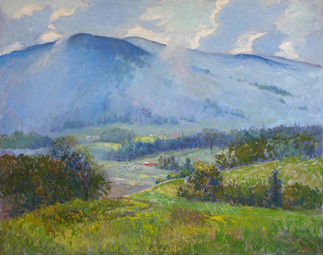 Roger Dennis, Magic Mountain, Vermont
oil on canvas, 40" x 50"
signed lower right
RD DS #342
$12,000