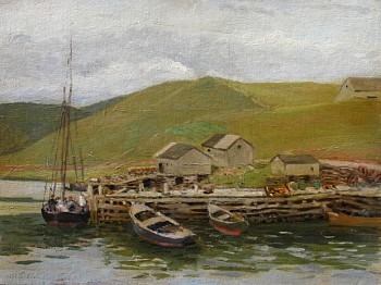 Helen Savier DuMond - Boats at the Dock