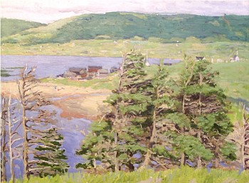 Helen Savier DuMond - Village by the Cove