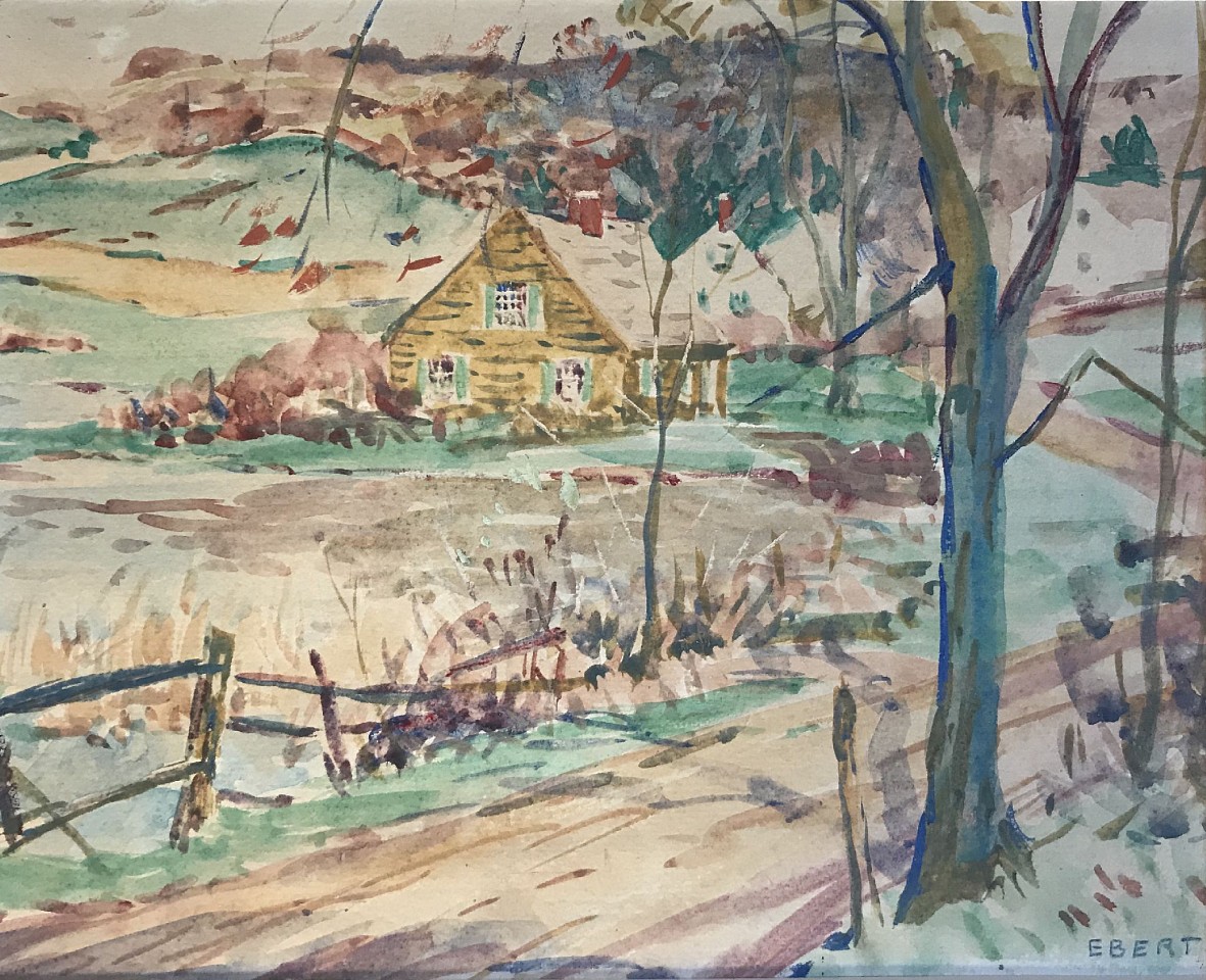 Mary Roberts Ebert, Country Road
watercolor on paper, 8" x 10"
signed, Ebert, lower right

JCA 6195
$850