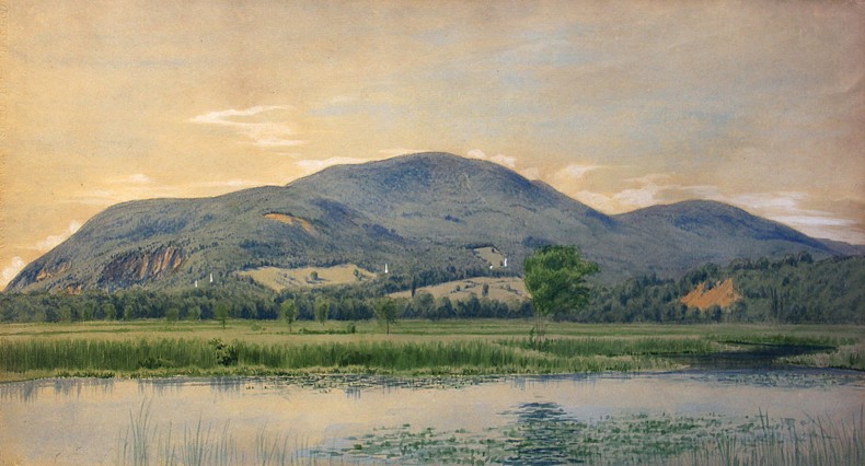 Henry Farrer, Mount Tom
watercolor on paper, 11" x 19 1/2"
signed, H. Farrer and dated 1870, verso
JCA 5927
$15,000