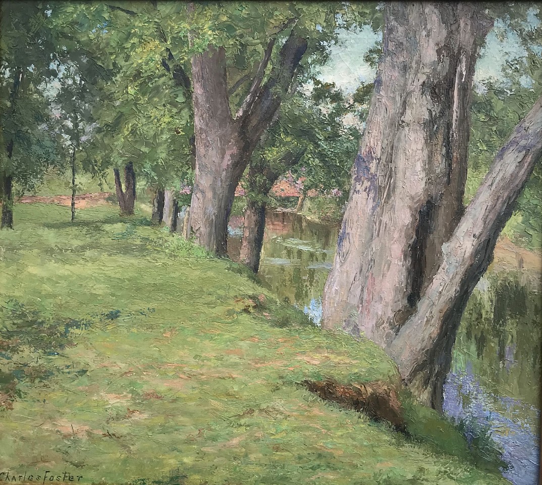 Charles B. Foster, By the Farmington River
oil on canvas, 18" x 20"
signed Charles Foster, lower left
JCA 6275
Sold
