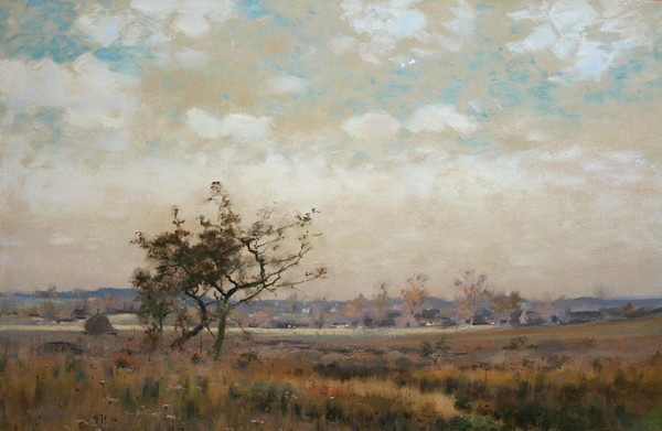 William Hamilton Gibson, Connecticut Meadows, 1894
pastel on paper, 19" x 27 1/4"
monogrammed and dated lower left
JCAC 4769
$10,000