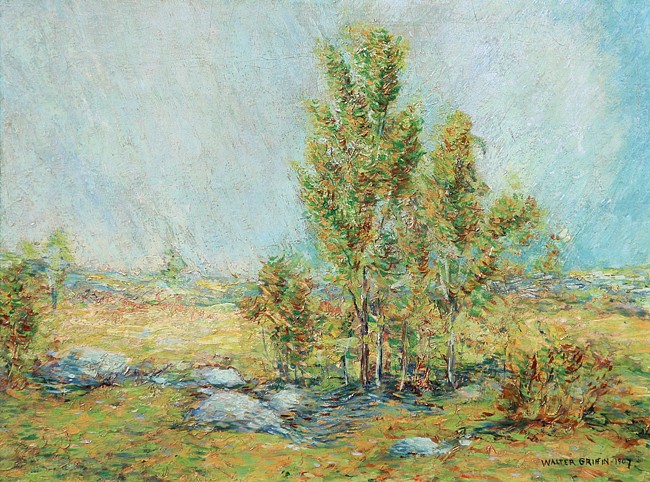 Walter Griffin, Summer
oil on canvas, 12" x 16"
signed and dated, 1907, lower right
GG 0813.04
$9,500