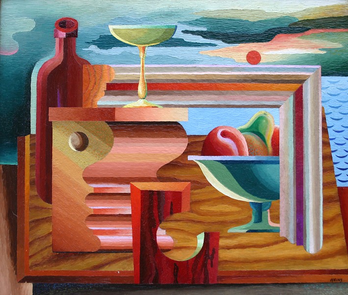J. Heins, Still Life by the Water
oil on board, 17 1/4" x 20"
signed, Heins, lower right
JCA 4890
$7,500