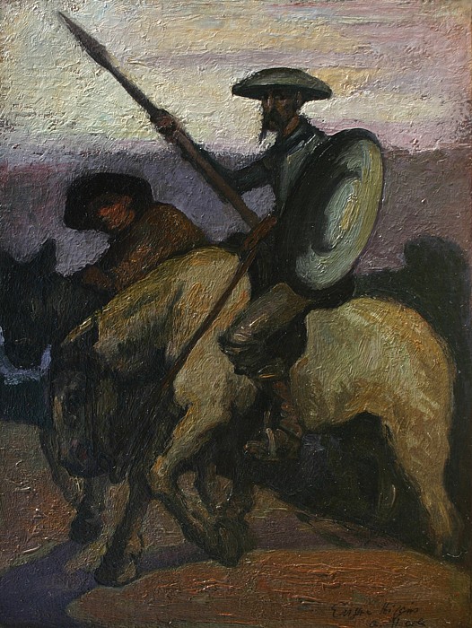 Eugene Higgins, Don Quixote, circa 1930
oil on canvas laid down on board, 16" x 12"
signed, lower right
JCA 4962
$2,500