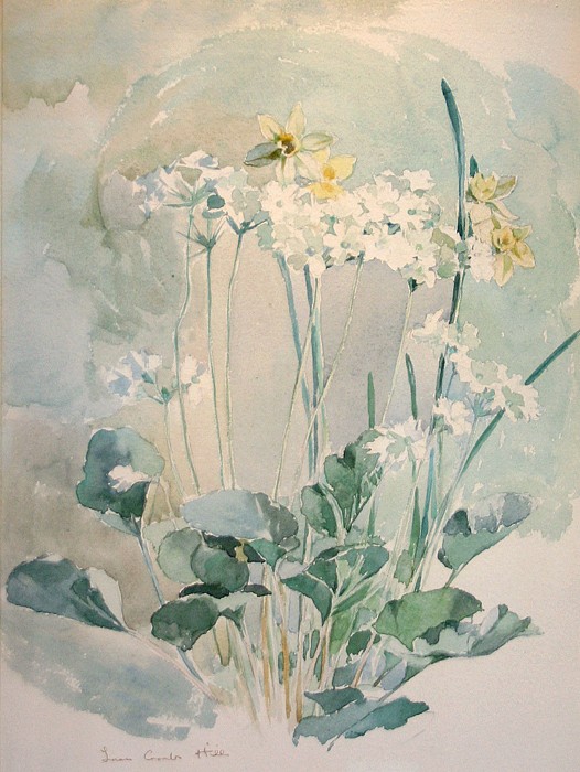 Laura Coombs Hills, Primroses and Jonquils
watercolor on paper, 14 3/4" x 11 1/2" ss
signed, Laura Coombs Hills, lower left
JCA 5353
$2,800
