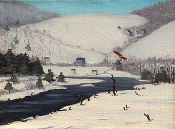 snow scenes: Harry L(eslie) Hoffman The Hillside in Winter