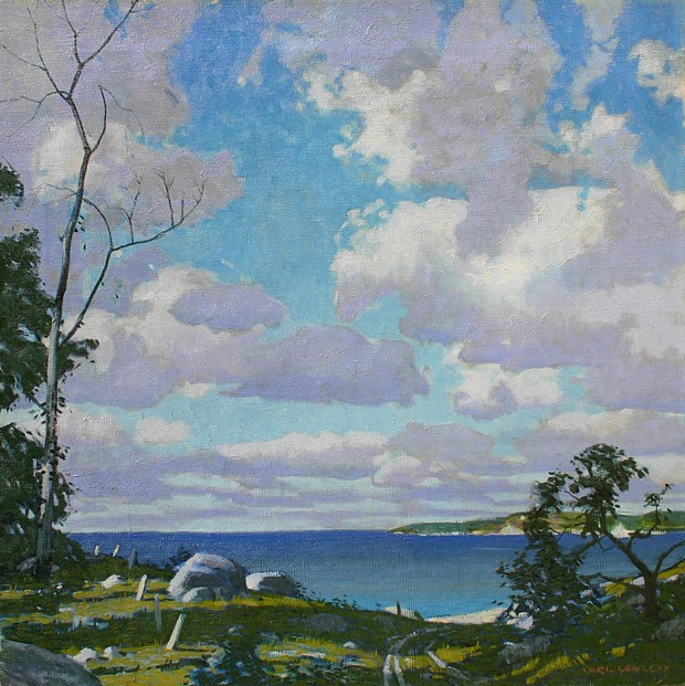 Carl E. Lawless, Clouds Over the Bay
oil on canvas, 22 1/4" x 22 1/4"
signed lower right
WP 10/09
$9,500