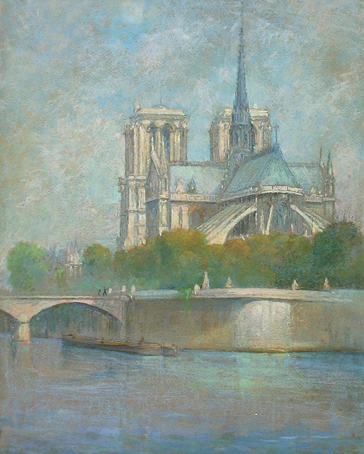 Louis Orr, View of Notre Dame
pastel, 16" x 12 1/2"
signed, Louis Orr, Paris, lower right
JCA 3573
$2,500