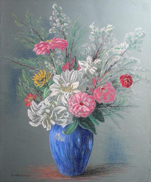 Dorothy Ochtman, Summer Bouquet
(#85)
pastel on paper, 24" x 20"
signed lower left
ERev 1015.10