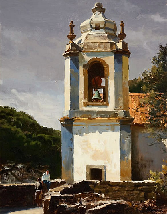 Ogden Minton Pleissner, The Bell Tower
oil on canvas, 14" x 10"
signed lower left
JCAC 5075
$9,500