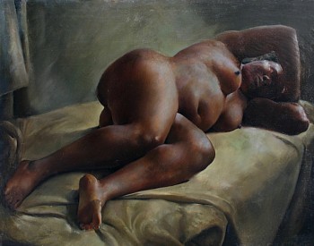 Priscilla Warren Roberts - Reclining Nude