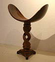 Michael P. Silver, Natural Edge Vessel with Open Double Barley Twist
2006, walnut