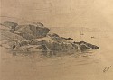 A. T. Van Laer, On the Maine Coast
pencil on paper