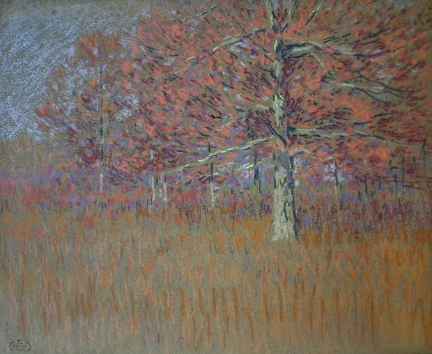 Henry Cooke White, At the Edge of the Meadow
pastel on paper, 13" x 16"
estate stamped lower left
HCW 38
$4,000