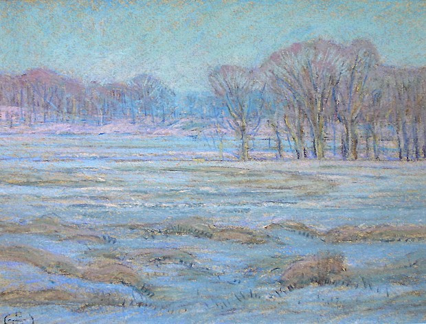 Henry Cooke White, Blue Snow
pastel on paper, 9 1/4" x 11 1/4"
estate stamped lower left
HCW 06
$3,500