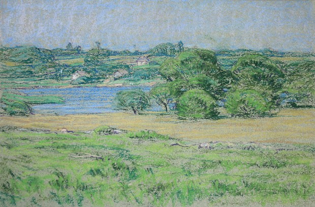 Henry Cooke White, Jordan Cove
pastel on paper, 8" x 12" image size
estate stamped lower left
HCW 07
$3,500