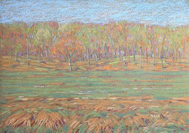 Henry Cooke White, Opalescant Spring
pastel on paper, 10 1/2" x 14"
inscribed "#50" and titled verso
HCW 25
$3,800