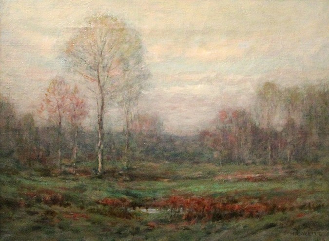 Henry Cooke White, Early Spring
oil on canvas, 12" x 16"
signed, H.C. White and dated 1915, lower right
titled and signed again on stretcher
JCA 5569
$4,500