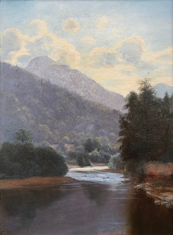 John Lee Fitch, River through the Mountains
oil on panel, 8" x 6"
monogrammed JLF and dated '74, lower left
MP 1019.03
$12,500