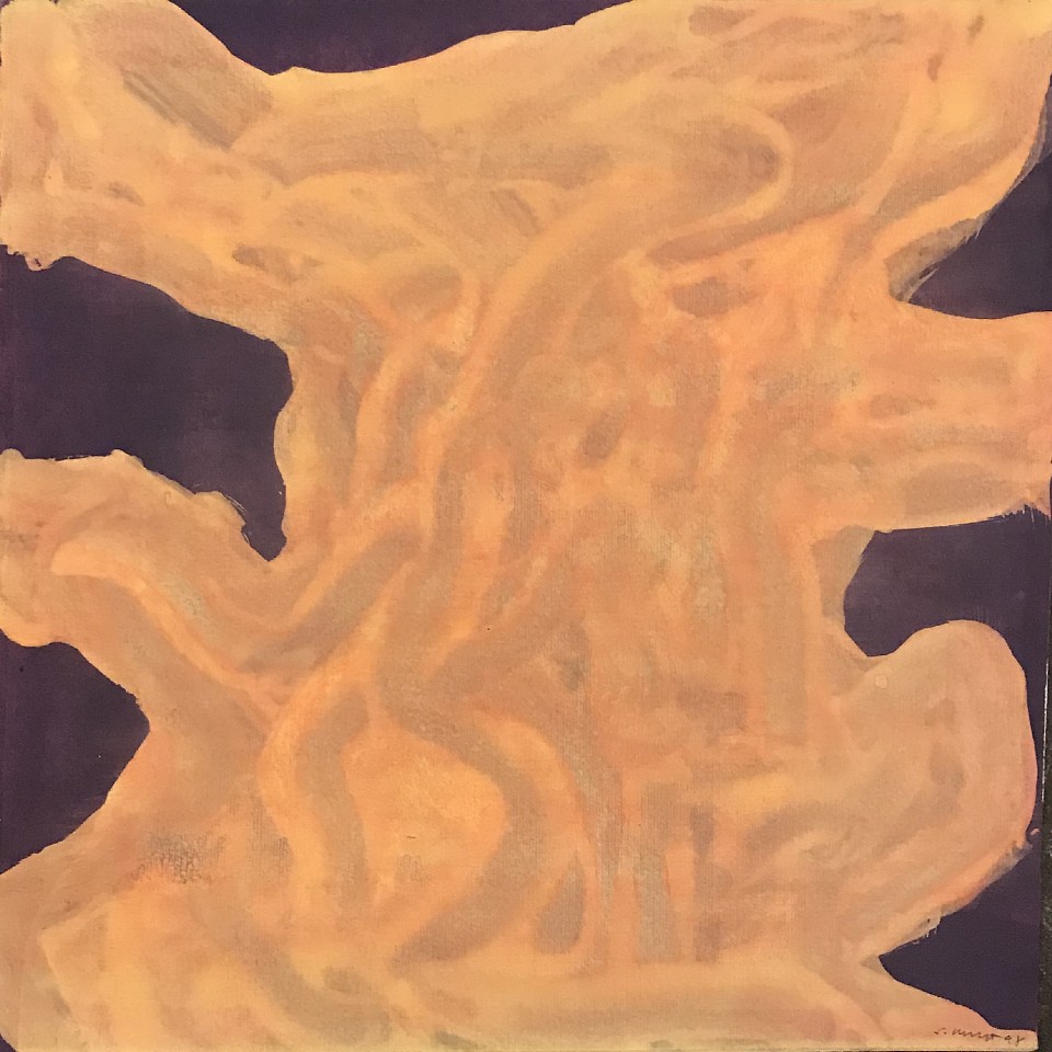 Sol LeWitt, Orange Form on Purple, 1998
gouache  on paper, 11 1/8"" x 11 1/4""
JCA 6372
Sold