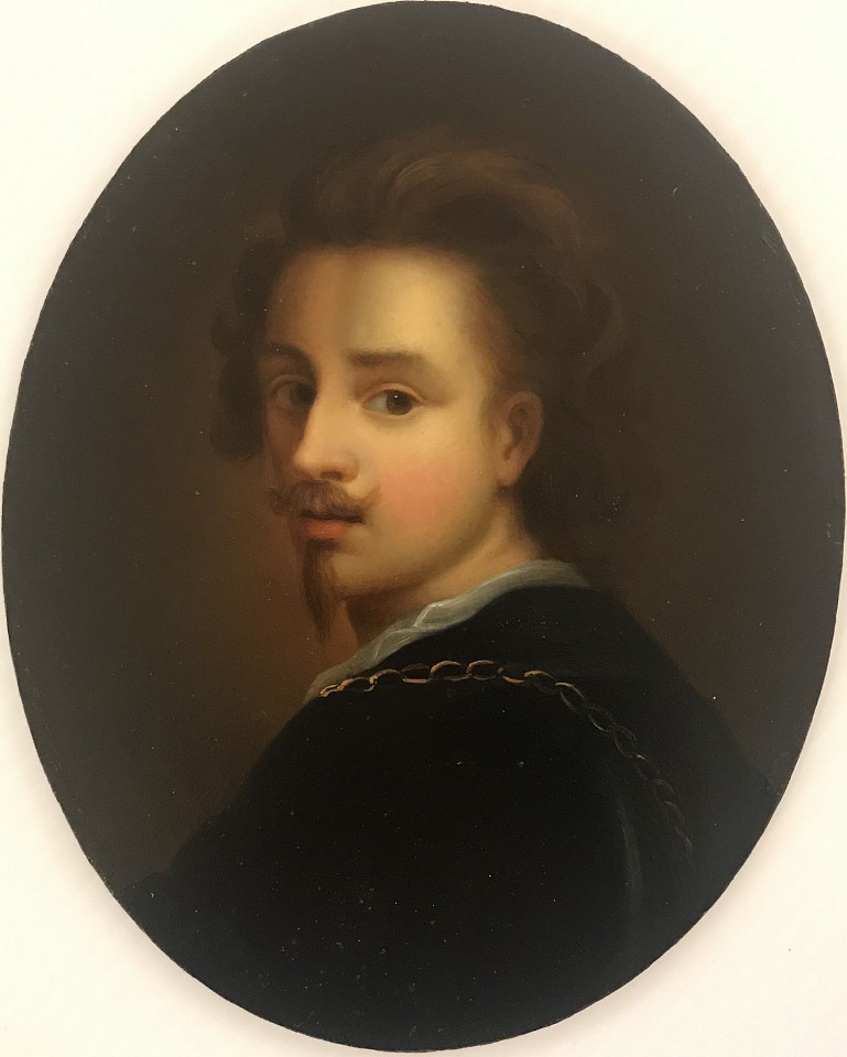 Artist Unknown, Portrait of Van Dyck
oil on board, 8 1/2"" x 6 3/4"" oval
JWC 0119.68
$1,500