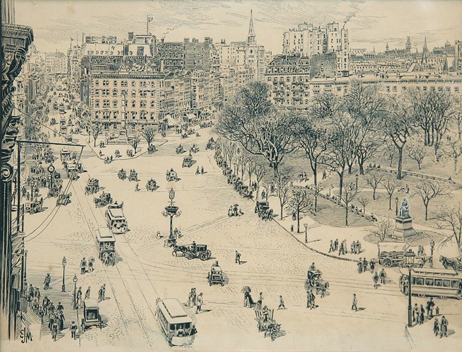 Artist Unknown, Union Square
ink on paper, 9 1/2"" x 12 1/4""
JWC 03/07.03
$1,000