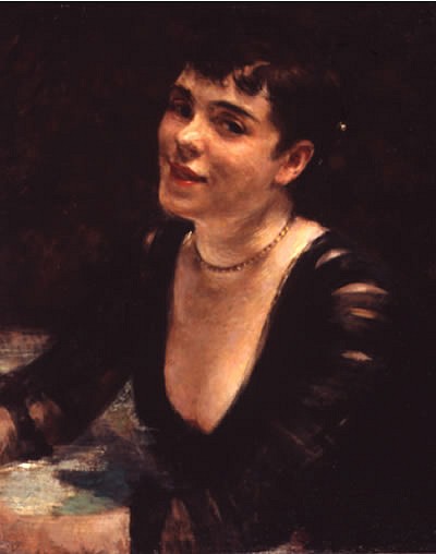 J(ames) Carroll Beckwith, Lady with a Necklace
oil on canvas, 25"" x 20""
JCC 03/05.01
$45,000