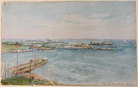 Charles DeWolf Brownell, From the Ocean House, Groton, circa 1860
watercolor on paper, 5 1/4"" x 8 1/4""
JCA 4824
$2,500