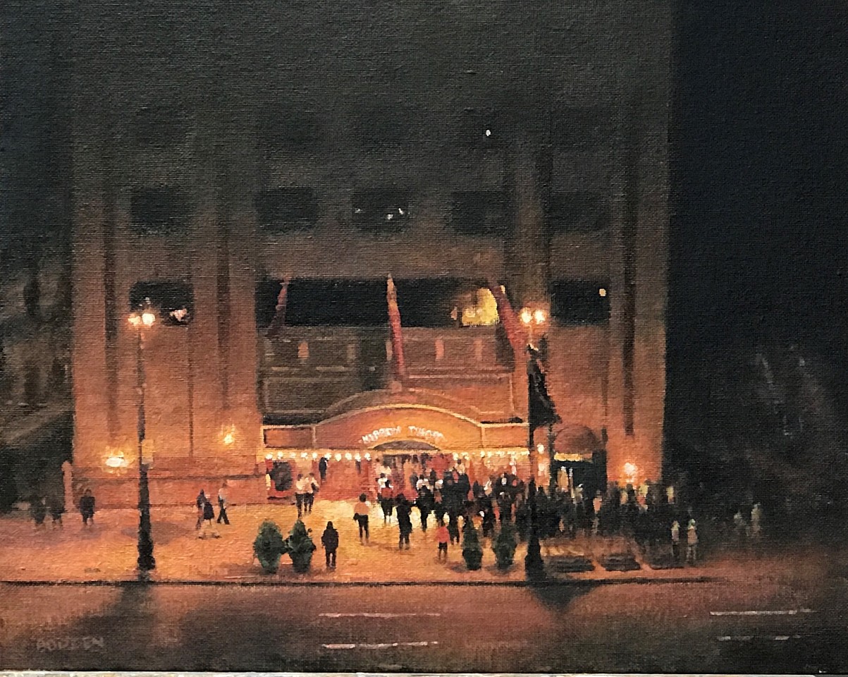 Michael Budden, Evening at the Merriam Theatre
oil on canvas on panel, 11"" x 14""
MBu 0417.02
$2,500