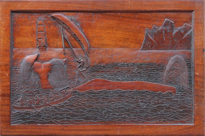 Anna Field Cameron, Whaling
relief carving on mahogany, 23"" x 34 1/4""
JCA 5749
$7,500