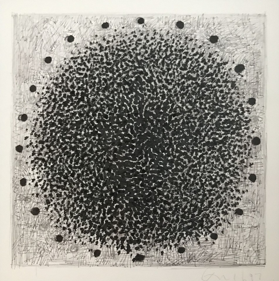 Zbigniew Grzyb, Circle Series #5
ink on paper, 8 1/2"" x 8 3/4""  image size
ZG 0417.05
$1,000