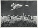 John Rogers Cox, Wheat Shocks
lithograph