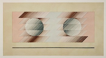 Sewell Sillman - 2 Orbs: Teal, Maroon and Pink