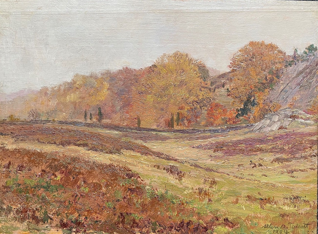 Allen Butler Talcott, Morning Mists, Autumn, 1904
oil on panel, 12"" x 16""
ABT 034
$4,500