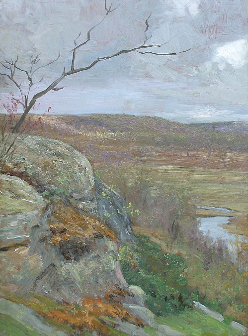 Allen Butler Talcott, From the Heights
oil on panel, 16"" x 12""
unsigned
ABT 015
$4,500
