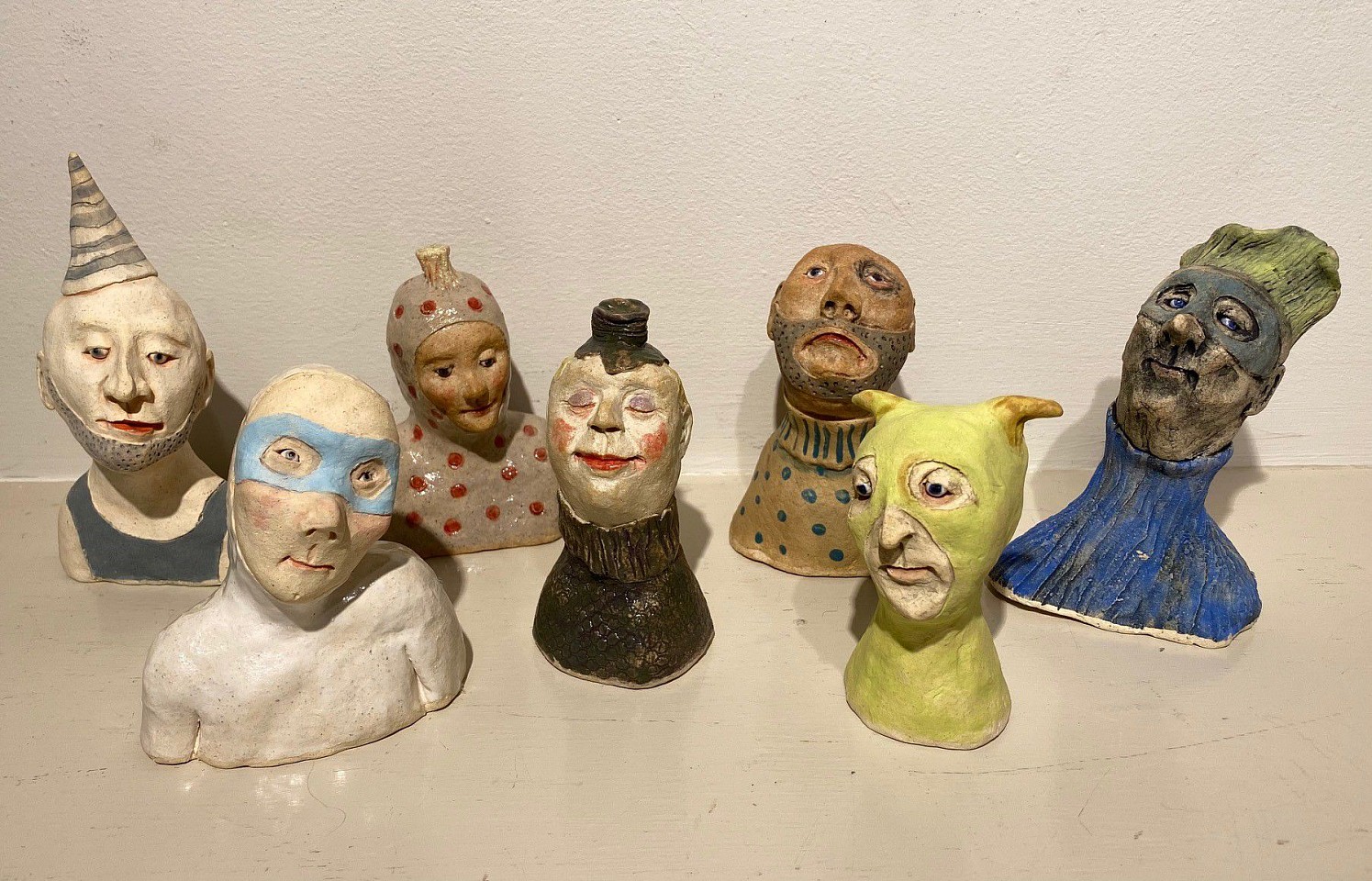 Jeanine Pennell, Characters Group 2
glazed ceramic, 4"" - 6""
JCAC 6292.02
$175