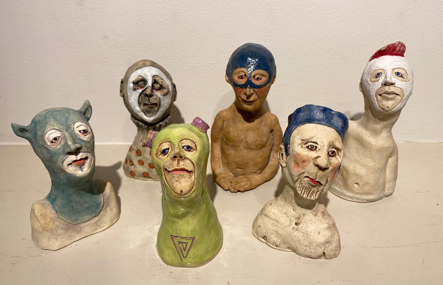 Jeanine Pennell, Characters Group 4
glazed ceramic, 4"" - 6""
JCAC 6292.04
$175