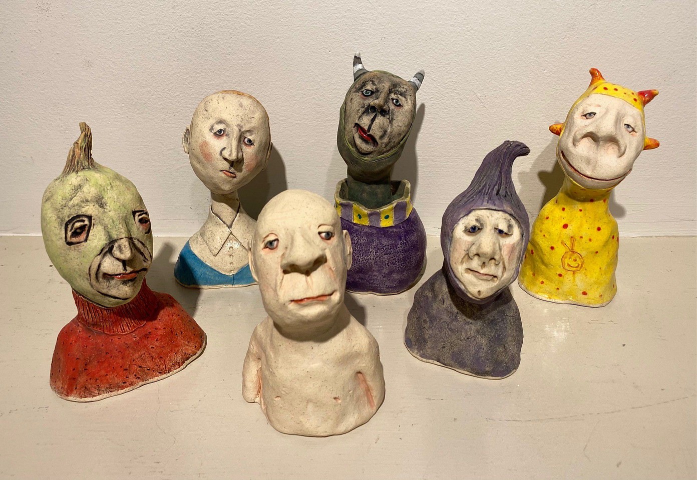 Jeanine Pennell, Characters Group 5
glazed ceramic, 4"" - 6""
JCAC 6292.05
$175