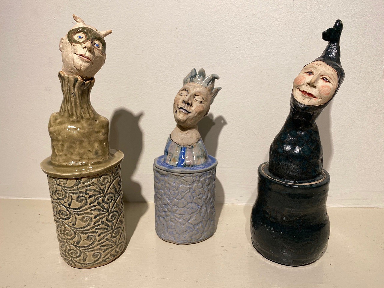 Jeanine Pennell, Characters Group 7
glazed ceramic, 6"" - 8""
JCAC 6292.07
$300