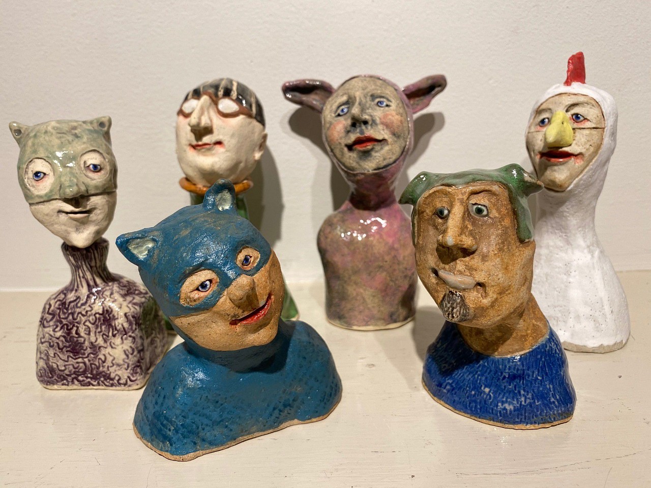 Jeanine Pennell, Characters Group 1
glazed ceramic, 4"" - 6""
JCAC 6292.01
$175